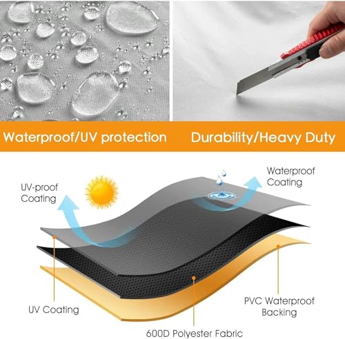 Cubierta rígida para mesa de billar impermeable de 7, 8 y 9 pies para exterior e interior 5