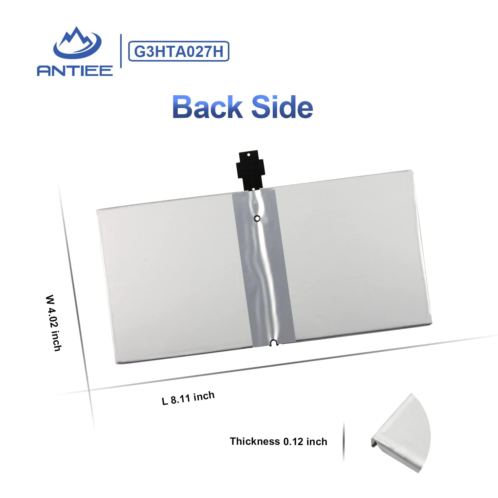 ANTIEE G3HTA027H DYNR01 38.2Wh Batteria per Microsoft Surface Pro 4 1724 Series Tablet Computer G3HTA027H 5087mAh 7.5V