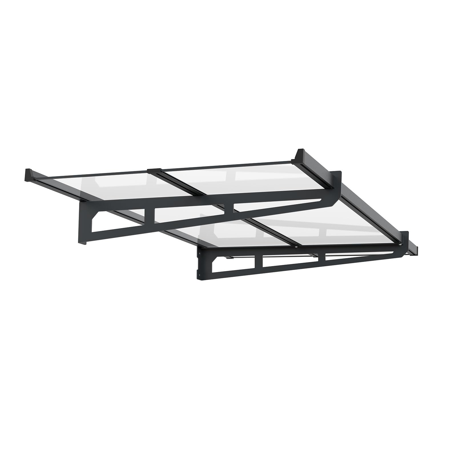 Schartec Aluminium-Vordach P1400 Aluminium-Vordach als Eingangsvordach, Haustürvordach, Eingangsüberdachung, Hauseingangsdach mit edlem Design