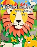 cut and collage cute animal: 100+ high quality paper with premium color ink , 20 different animals for mixed media artists , scrapbooking , junk journals and more