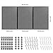 Daanxw Peg Board,3 Pack 16-Inch X 24-Inch Heavy Duty Metal Peg Board Tool Organization Panels,Ideal for Storage Solutions in Garages, Workbenches, Workshops, Kitchens, and Other Iocations(Black)