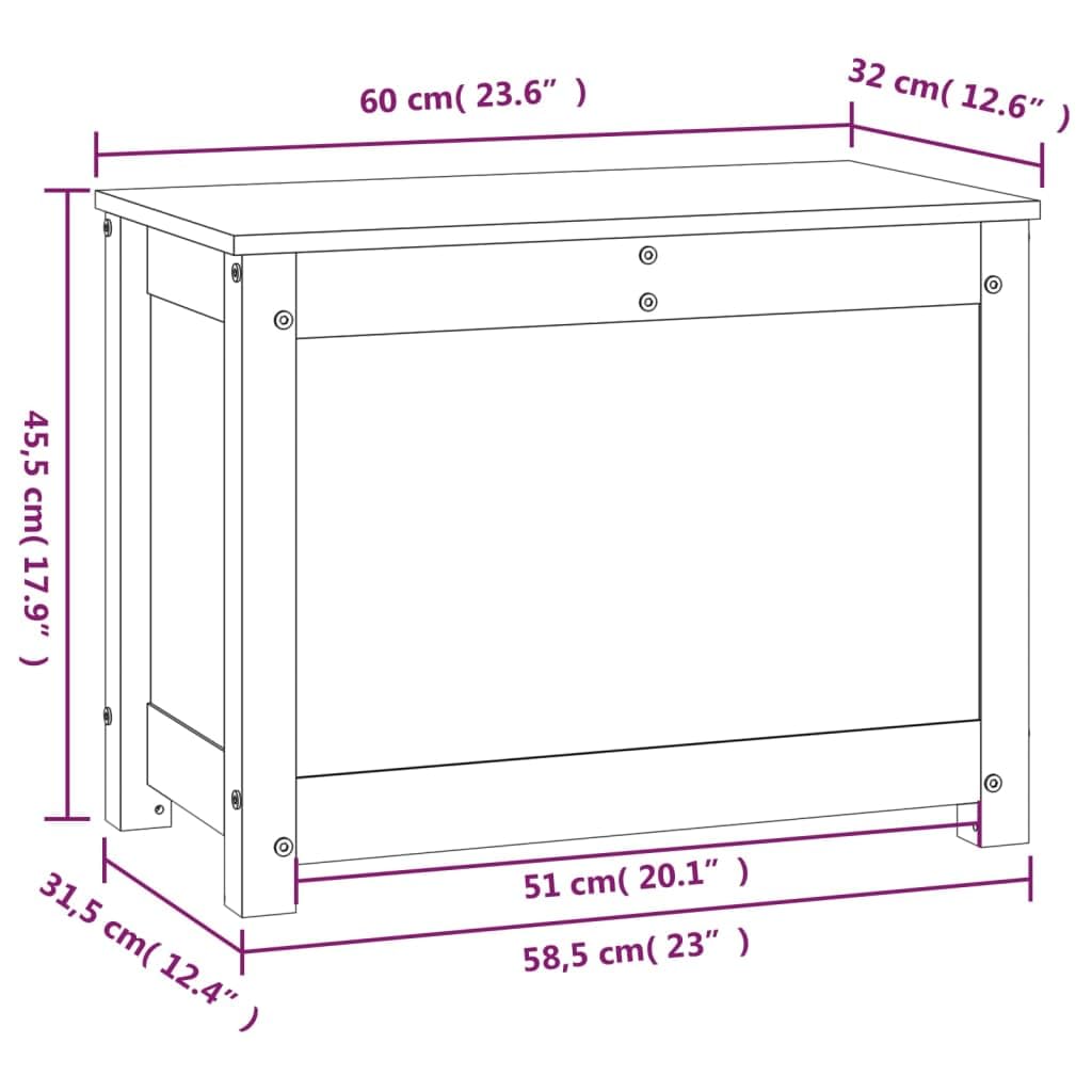 vidaXL Truhe, Aufbewahrungsbox mit viel Stauraum, Aufbewahrungstruhe mit Deckel mit Gasdruckfeder, Werkzeugkasten Holzbox Holztruhe, Massivholz Kiefer