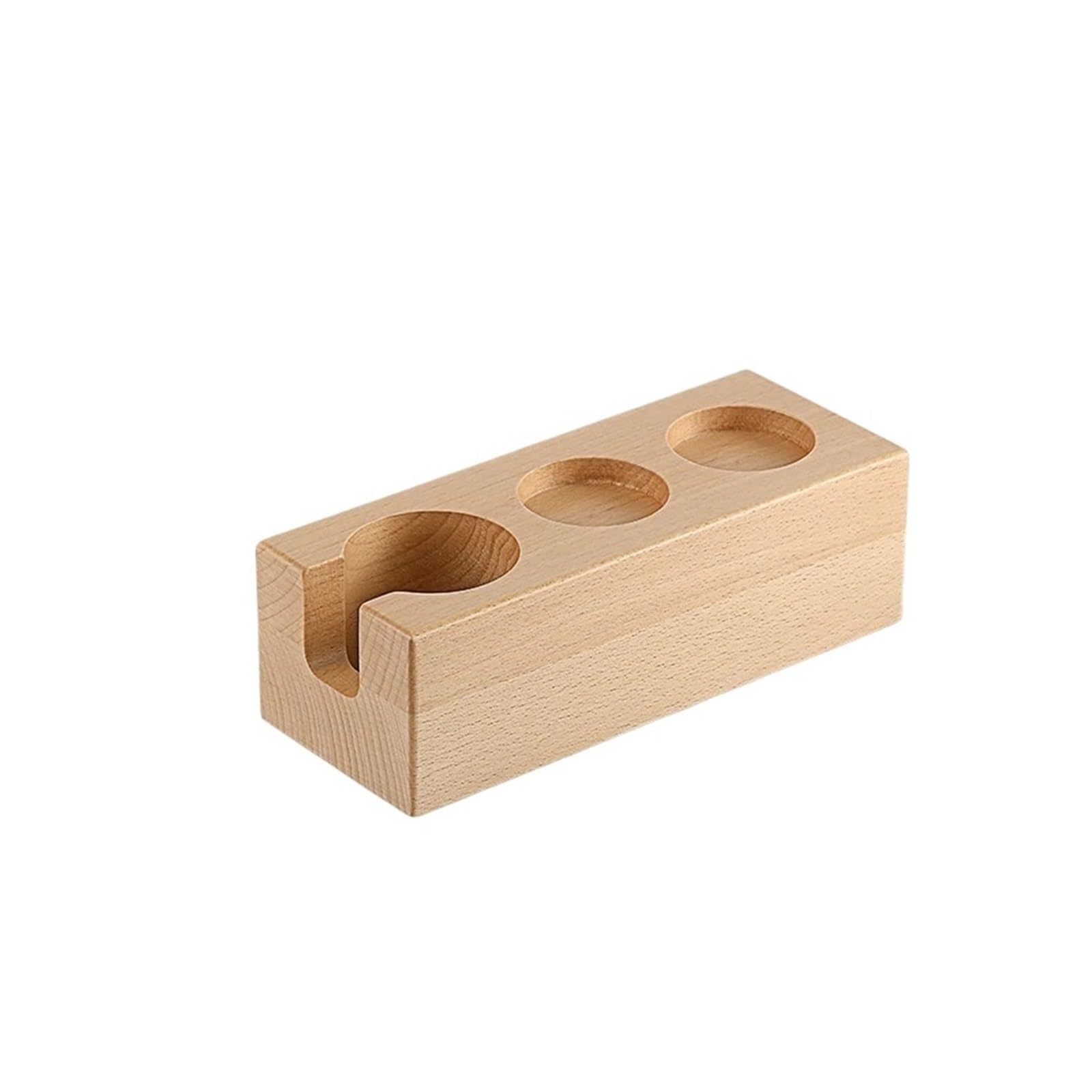 Stazione Di Pressatura Del Caffè, Supporto for Portafiltro In Legno for Espresso Da 51-54 Mm Distributore Di Strumenti for Barista Del Caffè(Beech)