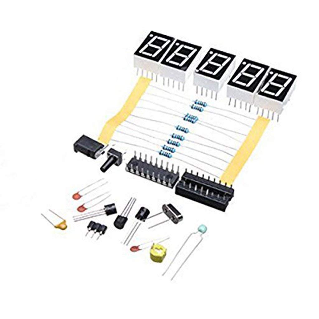 ARCELI Medidor de Frecuencia Digital LED 1Hz-50MHz Kit de Probador Oscilador de Cristal