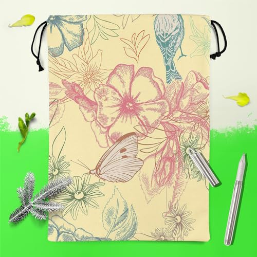 Image of ArtzFolio Spring Flowers D4 | Reusable Sack Bag | Bag for Gym, Storage, Vegetable & Travel