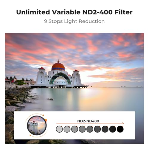 Filtre ND variable ND2-400 K&F Concept pour photo de paysage et pose longue - 2