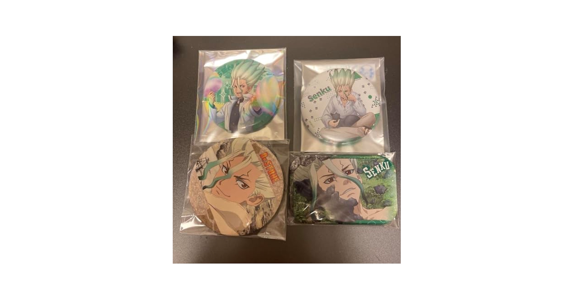 Dr.STONE ドクターストーン　缶バッジ　石神千空 TVアニメ「Dr.STONE」 - 石神千空 Ani-Art BIG缶バッジ