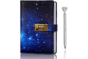 Galaxy Design Journal with Lock: Diary For Boys