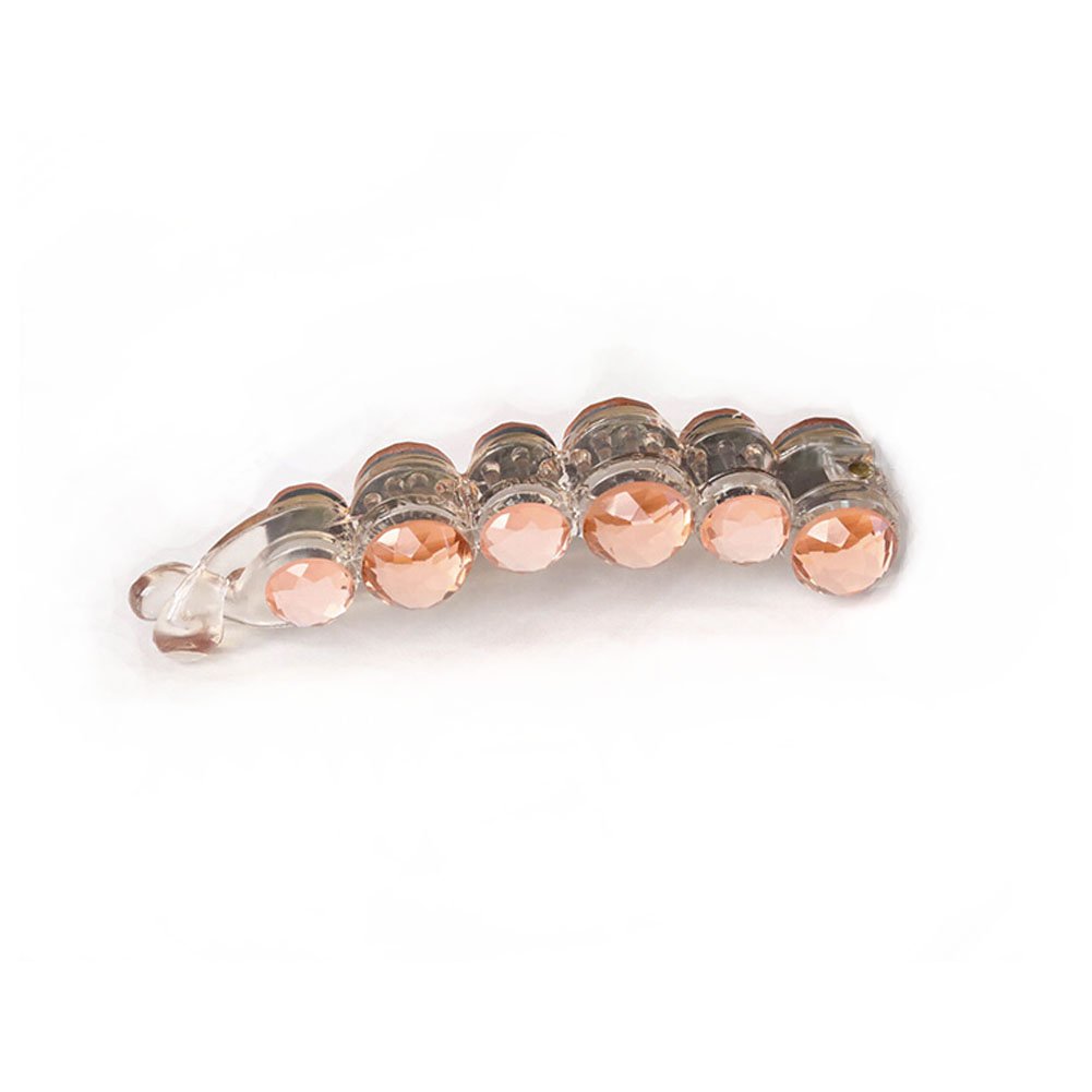 Pinza para el cabello larga mujer Shiny Noble XA13 accesorio pelo rosado 4