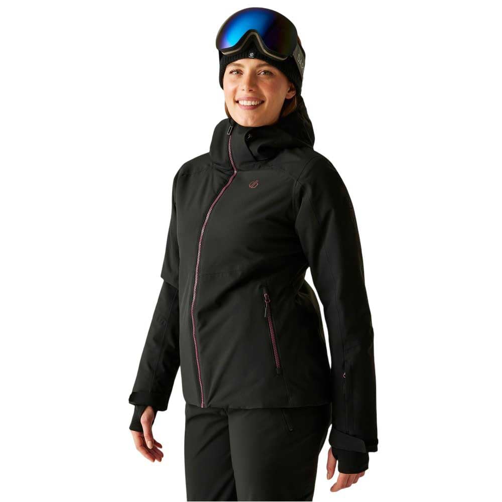 Dare 2B Women's Black Flurry Ii Ared 30/30 Stretch Insulated Waterproof Jacket in Size 16, Sports Direct