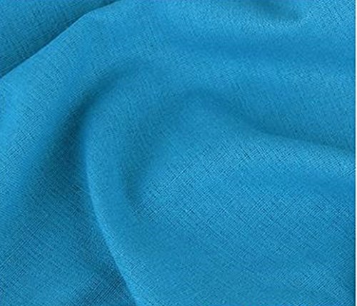 moonfarm 選べる21色 カラー 綿 麻 無地 生地 約 2m 幅1.5m (青(マリンブルー))