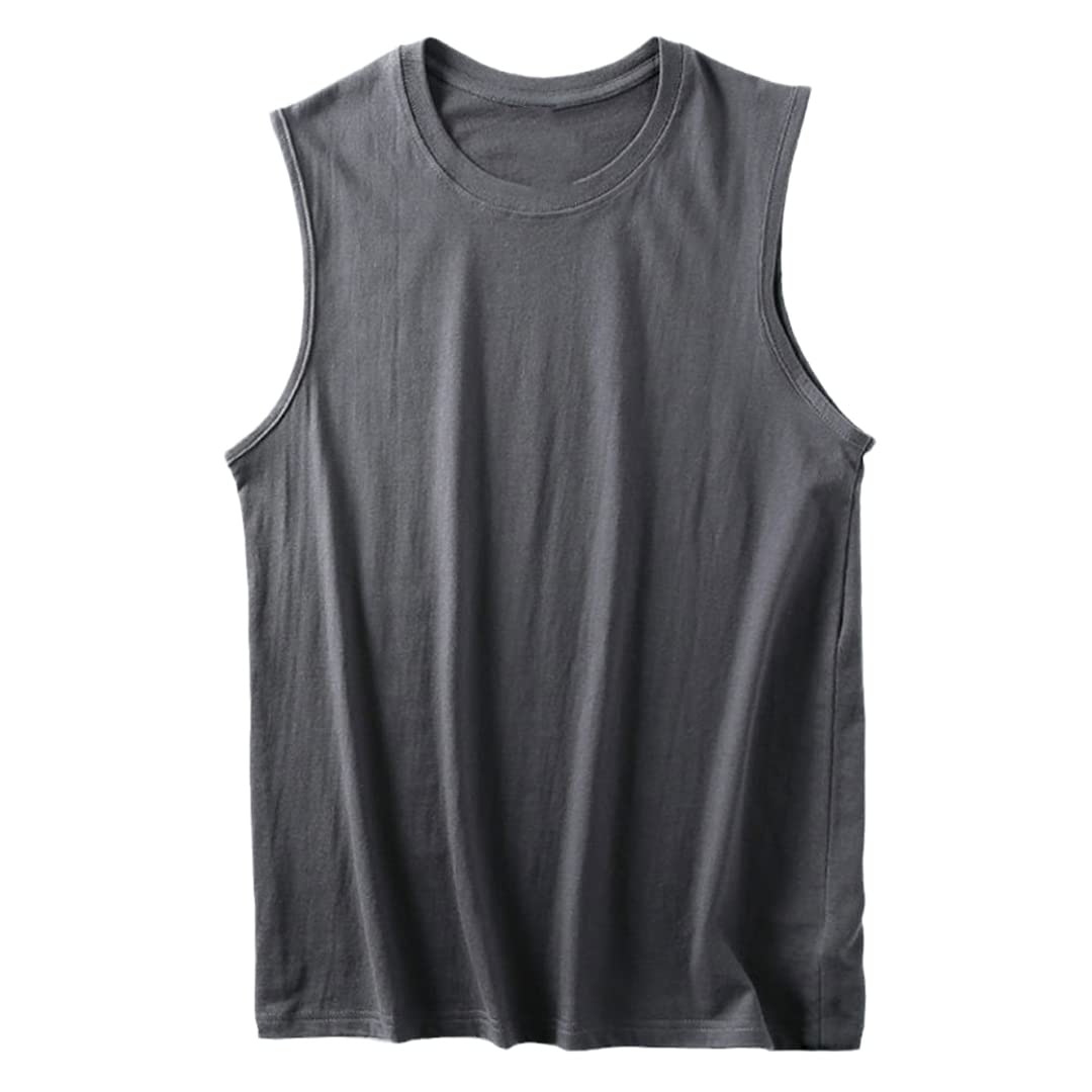 Herren Robuste Unterhemd Weste Herren Weste Tank Tops, grau, 3XL