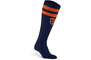 NFL Chicago Bears Cozy Feather Compression Varsity Stripe Team Color Gaiter