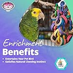 Super Bird Creations SB1107 Bagel Cascade Bird Toy, Large Bird Size, Refillable Bagels, 15” x 4.5” - Image 5