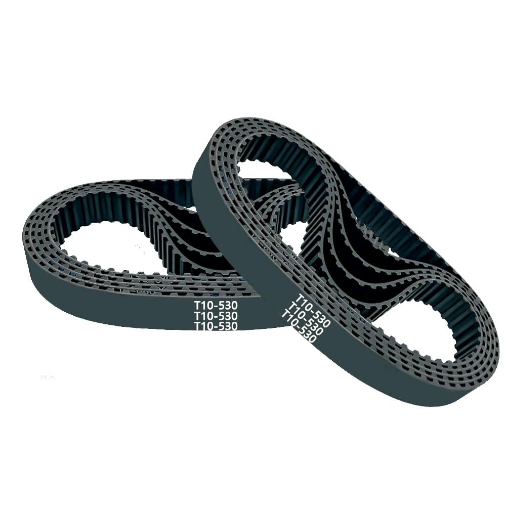 2 Pièces Courroie Synchrone Rubber T10, 60mm Largeur x 860mm Longueur, 86 Dents, pour Automatisation Industrielle, Machines CNC, Équipement Traitement Alimentaire, Transmission Haute Précision