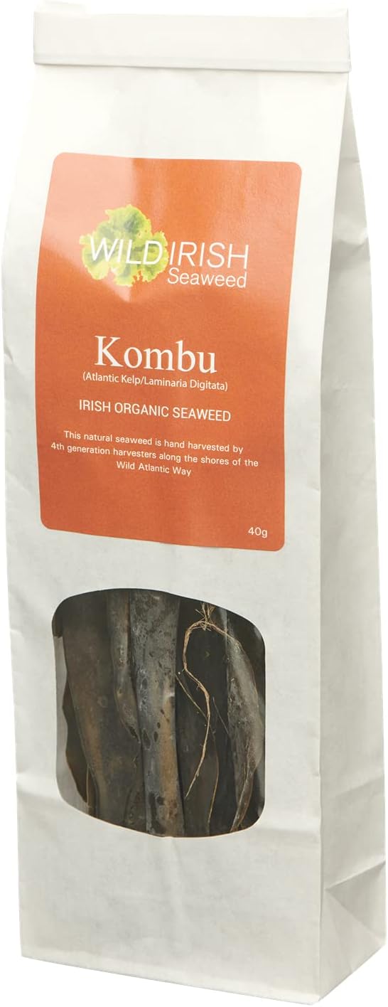 Wild Irish Seaweeds Organic Irish Kombu Kelp Retail Pack 40 G(Pack of 1)