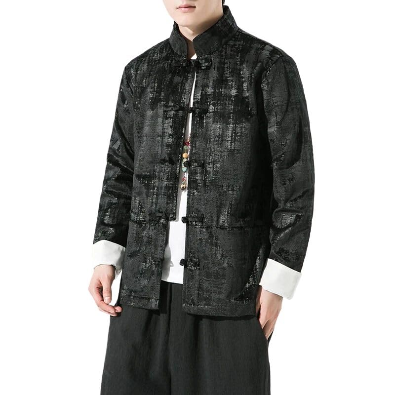 Chinese Style Jacket Mens Suit Retro Long Sleeve Coat Men'S Coat Casual Top Men