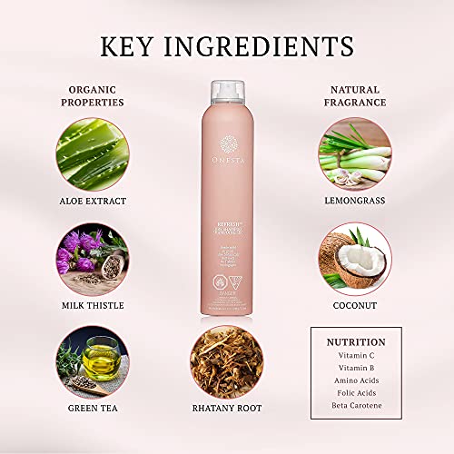 Onesta Hair Care Plant Based Refresh Dry Shampoo For Hair, 7 Ounce Spray #TOP4