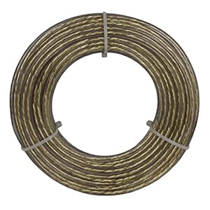 Corderie Italiane 006000921 Cavo Stendibiancheria, Acciaio/Ottone, Plastificato, 4 mm, 20 m