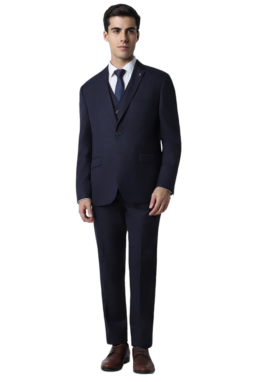 van heusen Men's Polyester Blend Three Piece Suit-Dress Set-picture-44