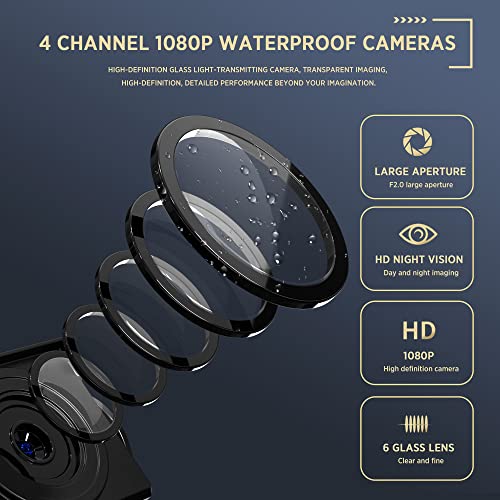 ASLONG 4K 4CH Dash Cam