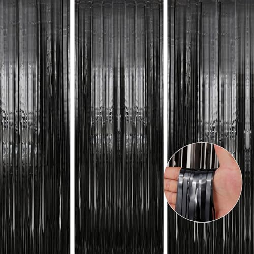 TenLaitech 3 Pack Cortinas Plateadas de 3.3x9.9 ft miniatura 1