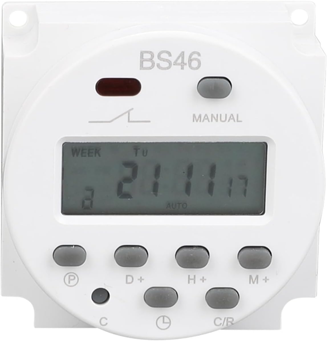 Power Outage Memory Function 220V Weekly Timer Light Samll 24 Hours Digital programmable Timer Suitable for Mount Device Surface