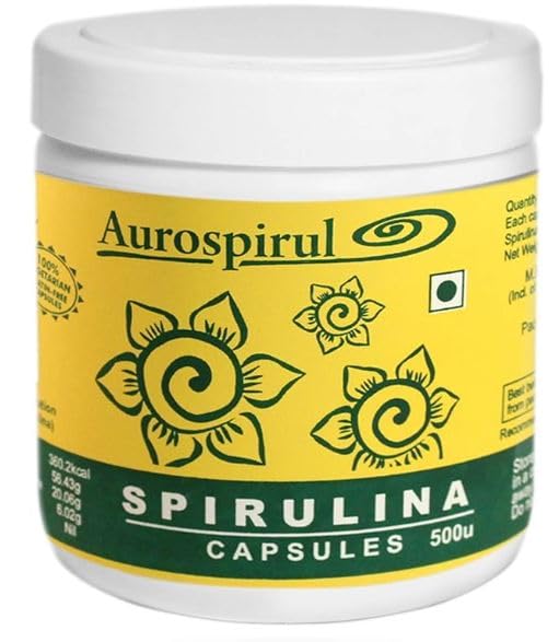 Aurospirul Sun-Dried Spirulina – 500 Veg Capsules (Pack of 1) (B0CWGMG6WN) Amazon Price History, Amazon Price Tracker
