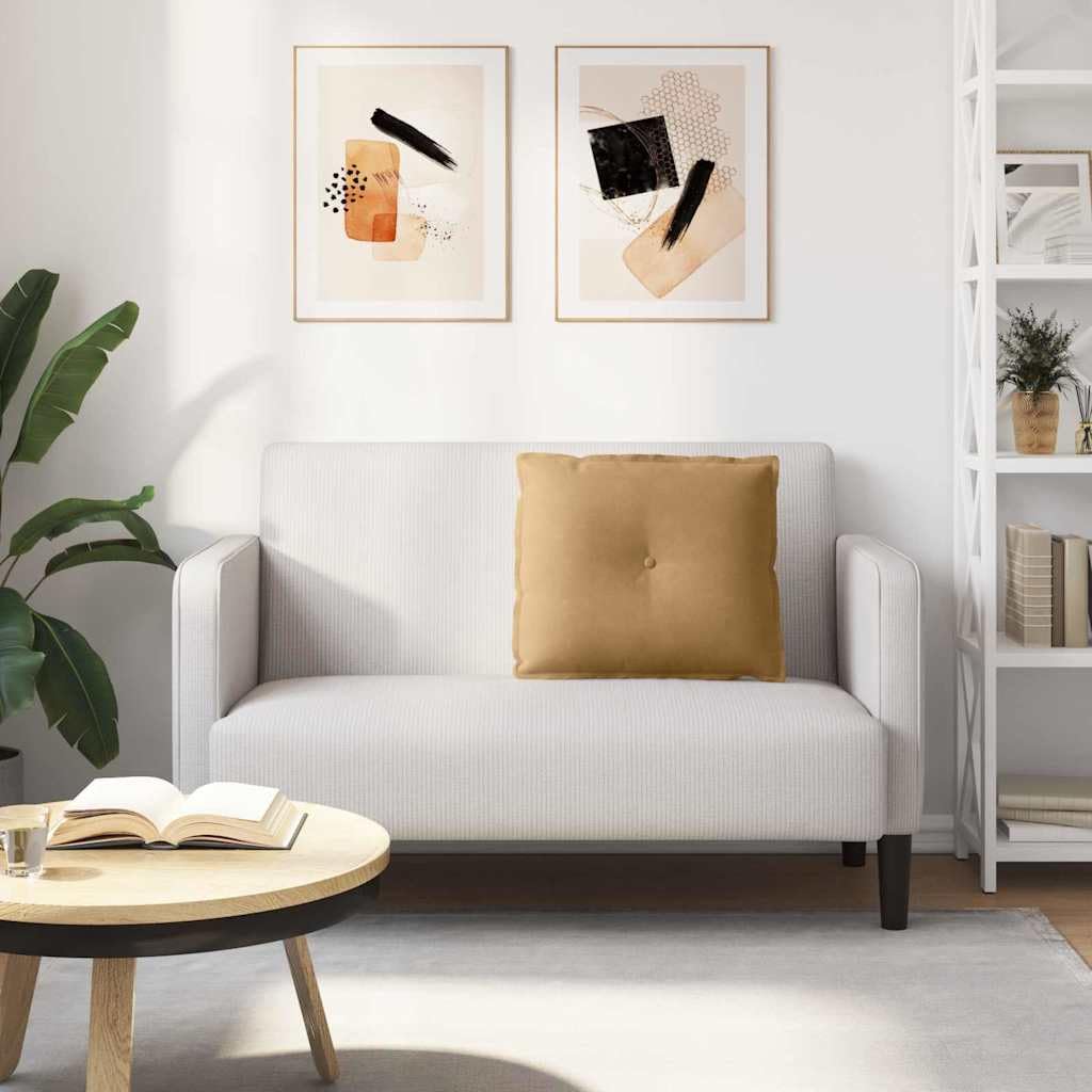 Cojín lumbar marrón de pana de 60 x 50 cm con relleno de poliéster, cojín lumbar ergonómico para sofá, oficina, sillón y cama, apoya la espalda y la columna vertebral para una mejor postura y