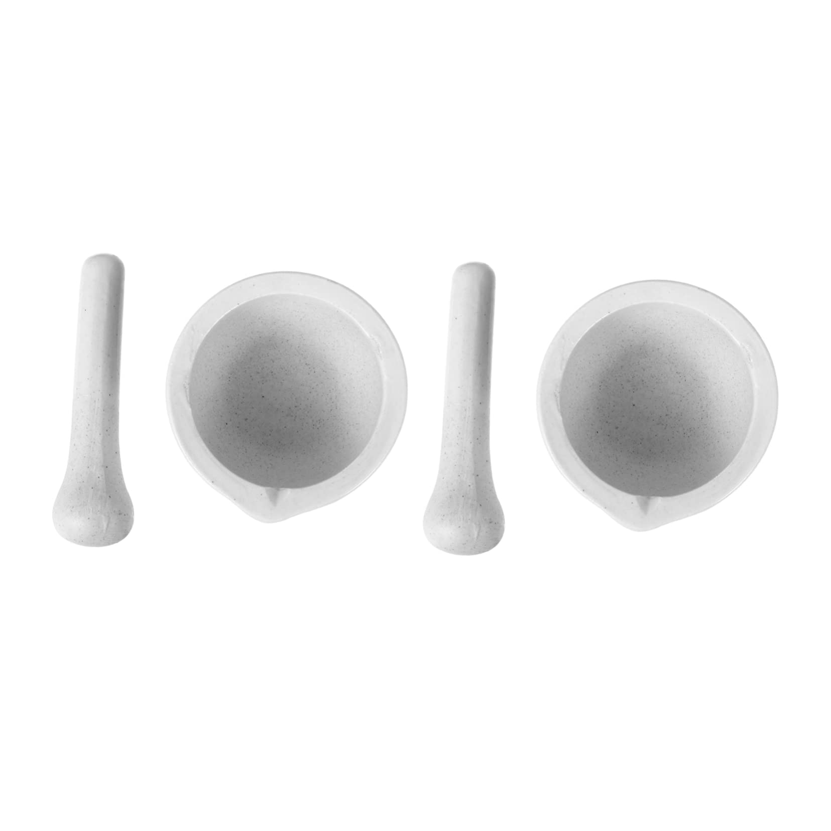 Garneck 4pcs Medicine Grinding Bowl Pestle Porcelain Medicine Crush Pot Garlic Crusher Portable for Random Style