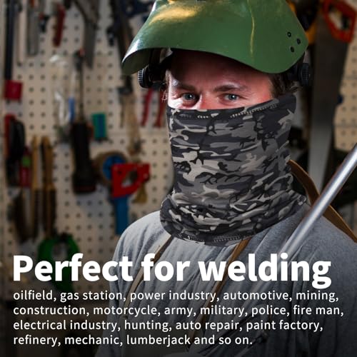 Image of FR Neck Gaiter Fire Resistant Face Mask for Emergency Prep, Wildfire Safety - Moisture-Wicking Cotton ASTM Certified