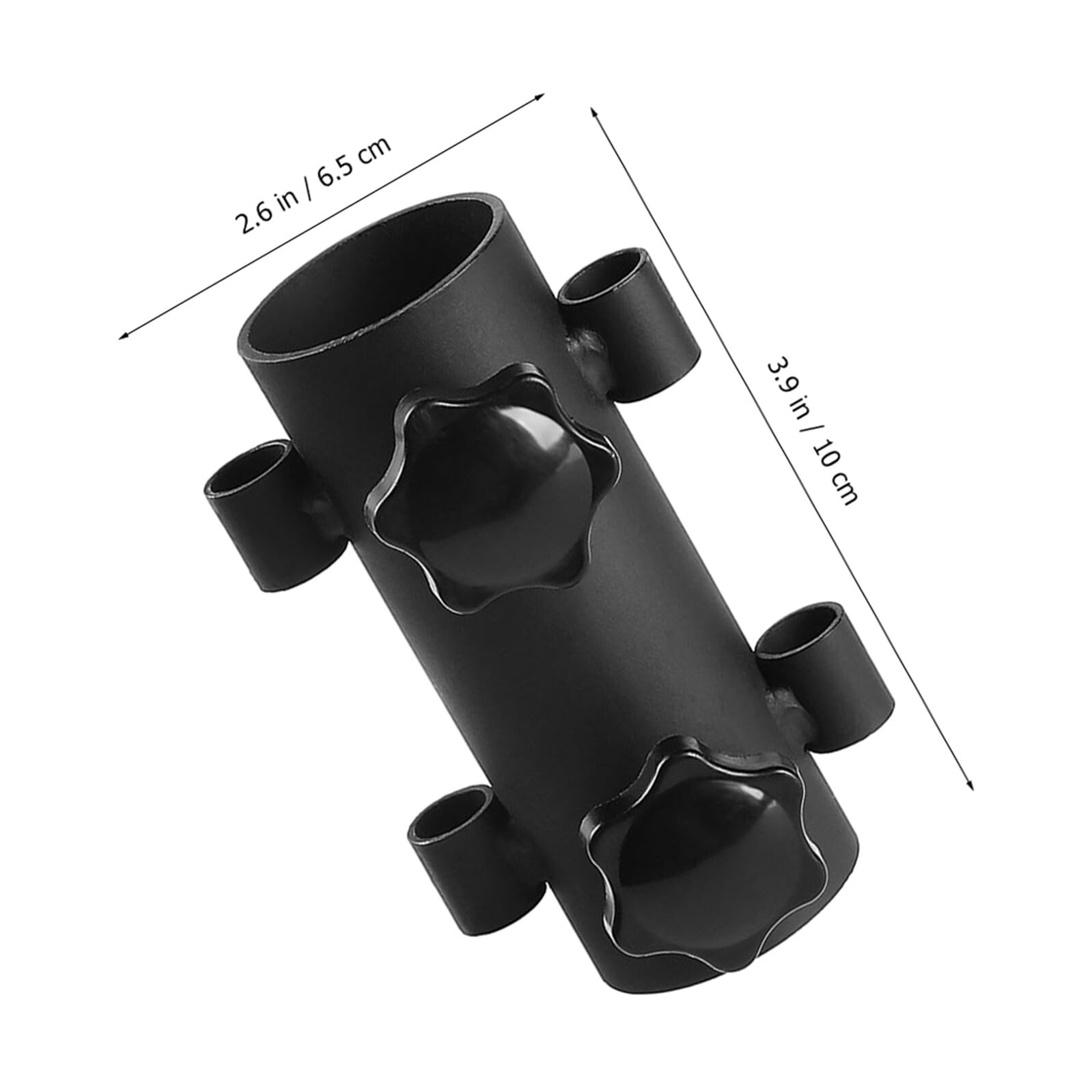 Housoutil Supporto per Palo da Campeggio in Acciaio Antivento Regolabile Doppio Dado Morsetto per Ombrellone da Giardino Set 4 Pezzi per Outdoor Barbecue e Festival all’Aperto