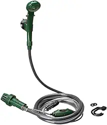 Guepardo, Chuveiro Portátil Camping Shower 12V, Prático e Leve, Plástico ABS, Versátil para Acampamentos e Viagens, Verde