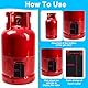 YBEATY 2 Stück Butan Gasflaschen Füllstandsanzeige Gasstand Gas-Anzeiger Gas Grill Flasche Gasanzeiger Level Indikator für Camping Haushalt Propan-Gas Propangasflaschen Butangasflaschen