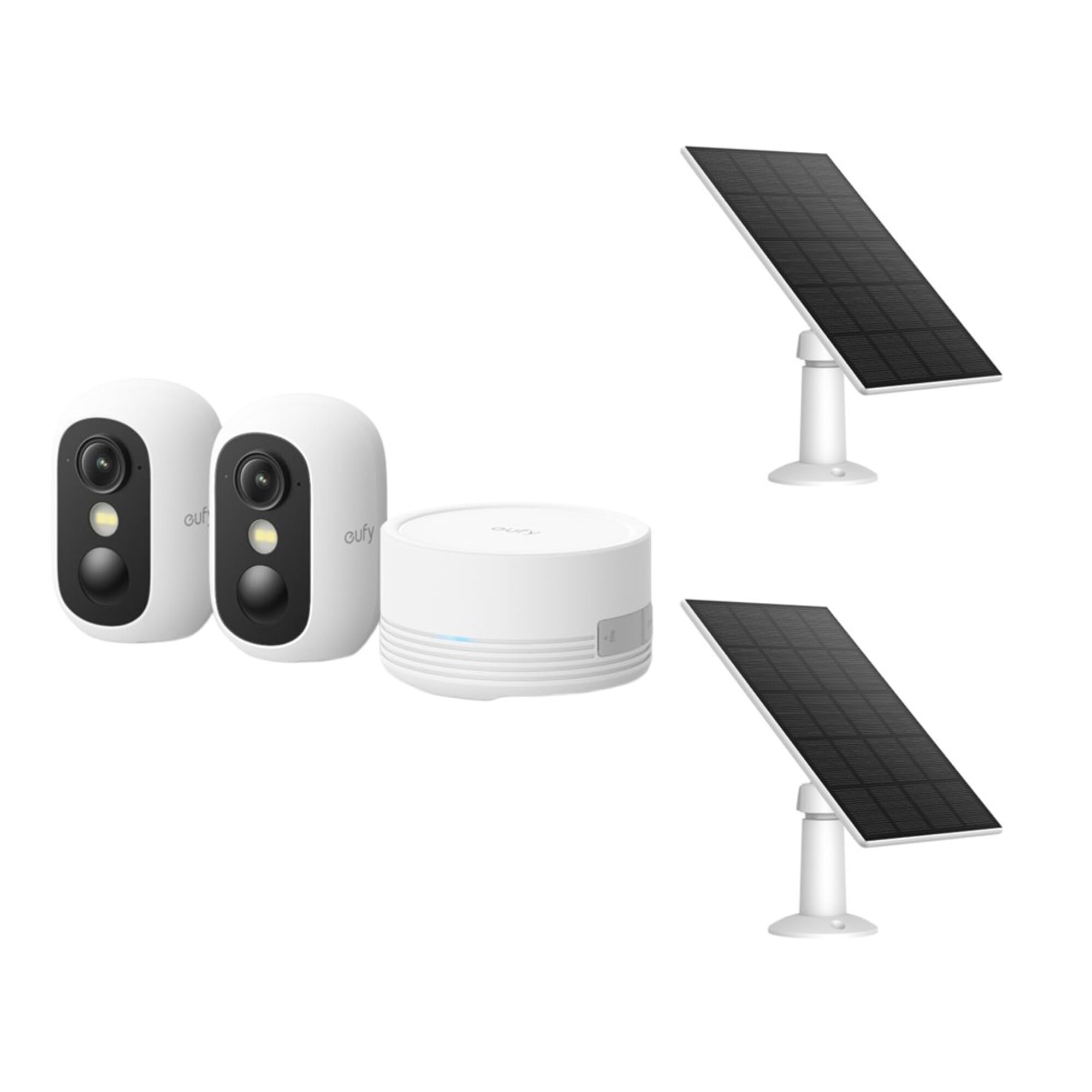 Eufy SoloCam C210 + ソーラーパネルセット eufy SoloCam C210 (2-Pack) Wireless 2K Outdoor Camera, Local