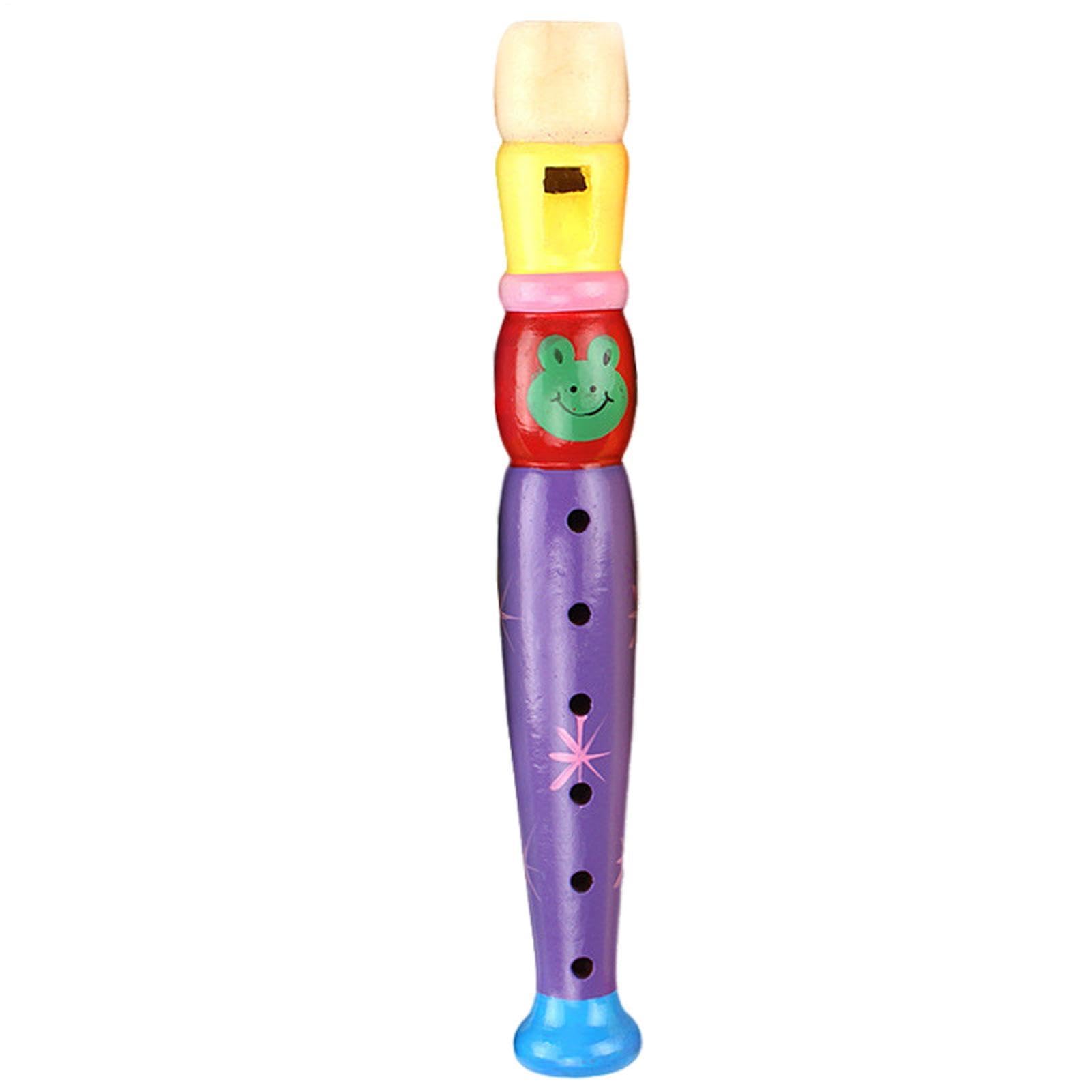 Flauta De Madera Para Niños, 6 Orificios, 20 Cm, Juguete Musical Educativo Y Portátil, Ideal Para Regalar Y Aprender Ritmo