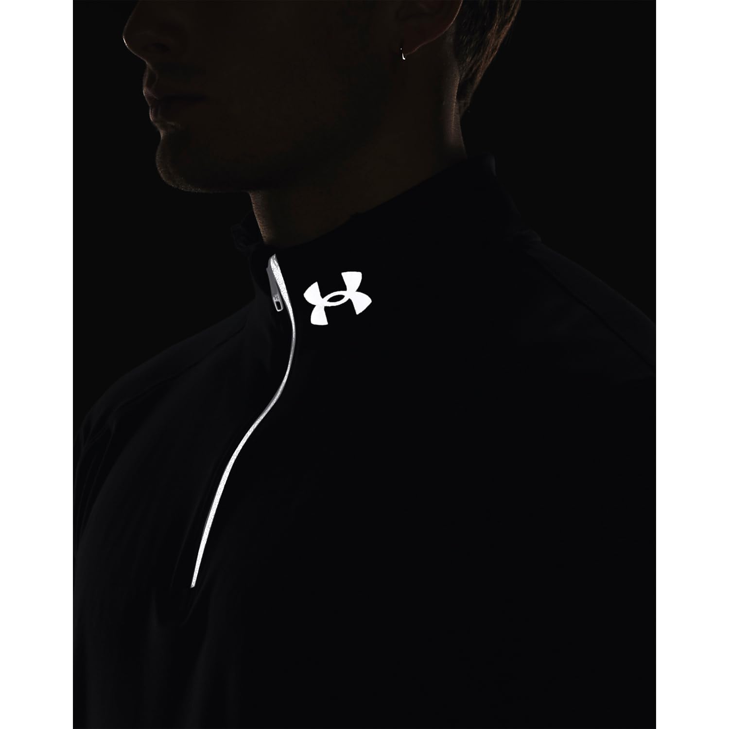 Under Armour Qualifier Run 1/4 Zip Maillot de Course Hommes Black