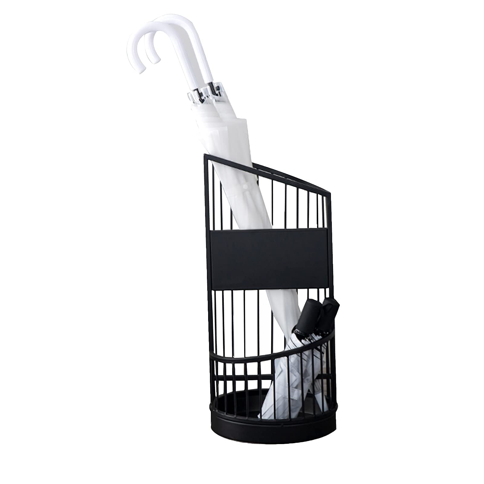 Support de parapluie style européen en métal - Finition pulvérisation et bac de récupération