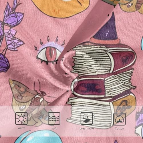 Witchy Cats Halloween Pink Toddler Underwear Floral 2t Cotton Little Girl Panties Animals Briefs Underpants3