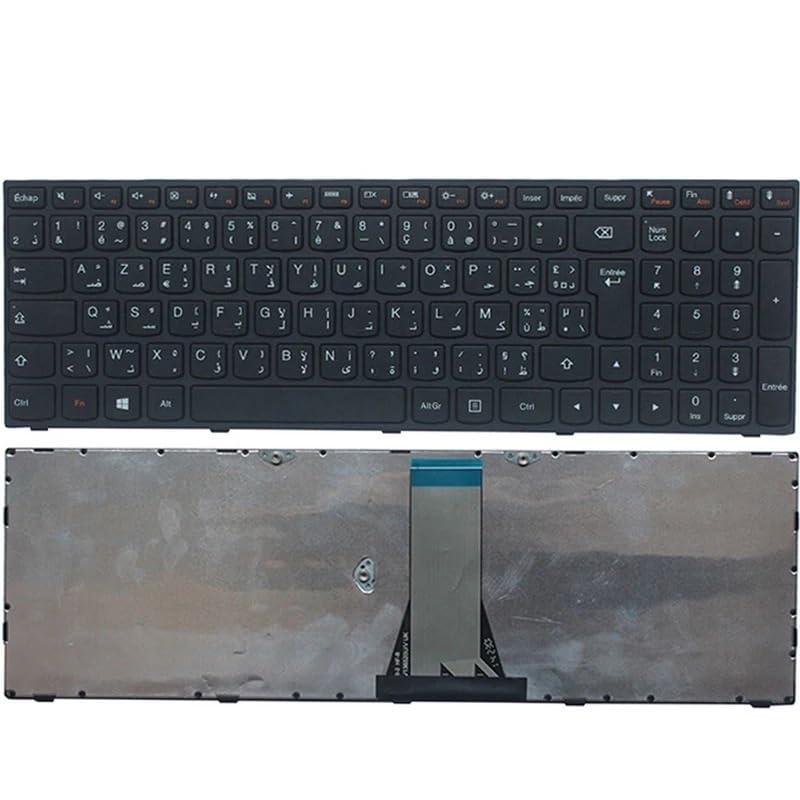Clavier Lenovo Ideapad 300 500 russe espagnol noir sans rétroéclairage