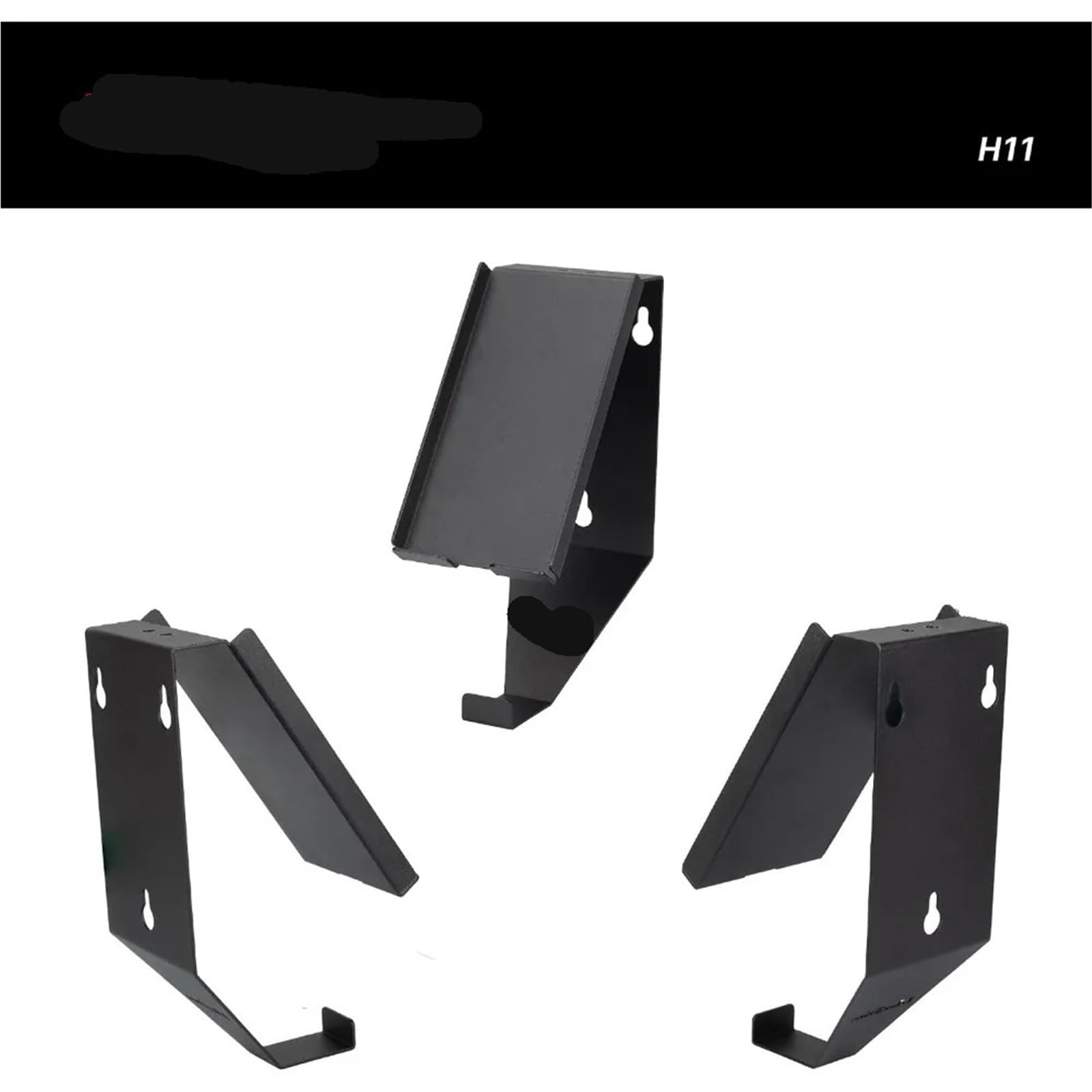 Supporto da parete per headset Supporto for cuffie da parete | Organizer in metallo verniciato a polvere for vari spazi - Dock for smartphone