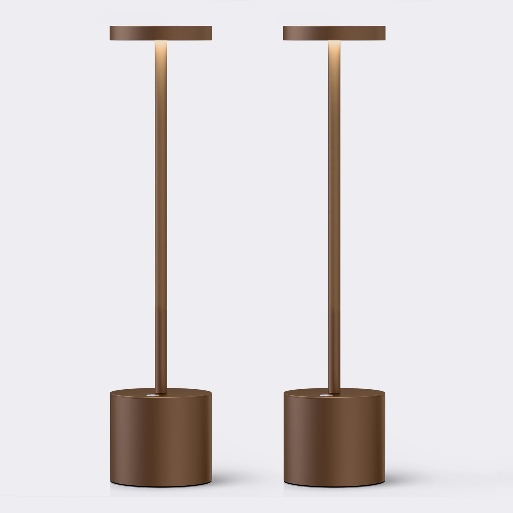 JALVDE Cordless Rechargeable Battery Operated Dining Table Lamp 6000 mAh LED Desk Lamps 13.5 inches 3-Level Light Color Adjustable Dimmable Brightness