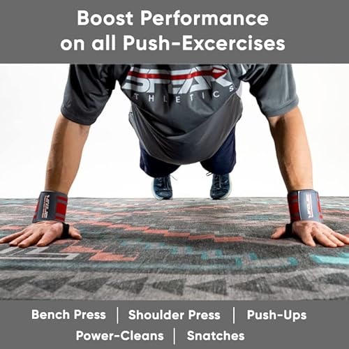 Spear Athletics Gym Wrist Wraps For Weightlifting (2 Pack) Secure Thumb Loop | Bench Press | Olympic Powerlifting | Strength & Cross Training | Bodybuilding | 18” One Size Fits All For Men & Women #TOP5