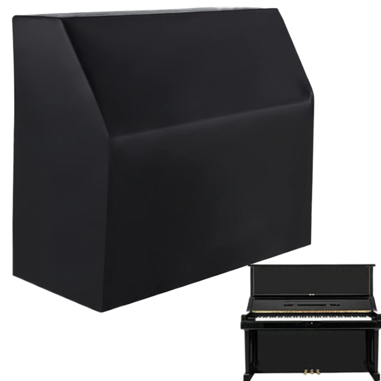 Klavier Abdeckungen - Staubschutz in voller Größe, 420d Oxford Black Cover, Langlebige aufrechte Klavier Staubschild, Wasserfester Schutz | Komplette Set Aufbewahrungstasche für aufrecht stehende
