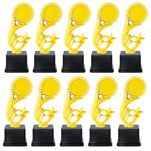10 Pack of Trophy with Customization Logo for Events, Functions, ...