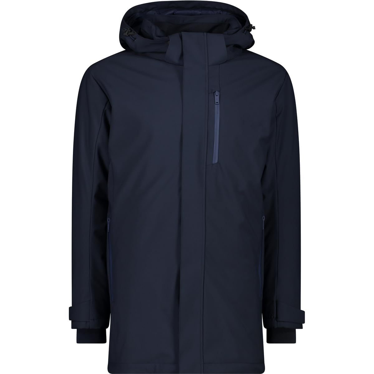 CMP Man Parka Snaps Hood, Black Blue, 50