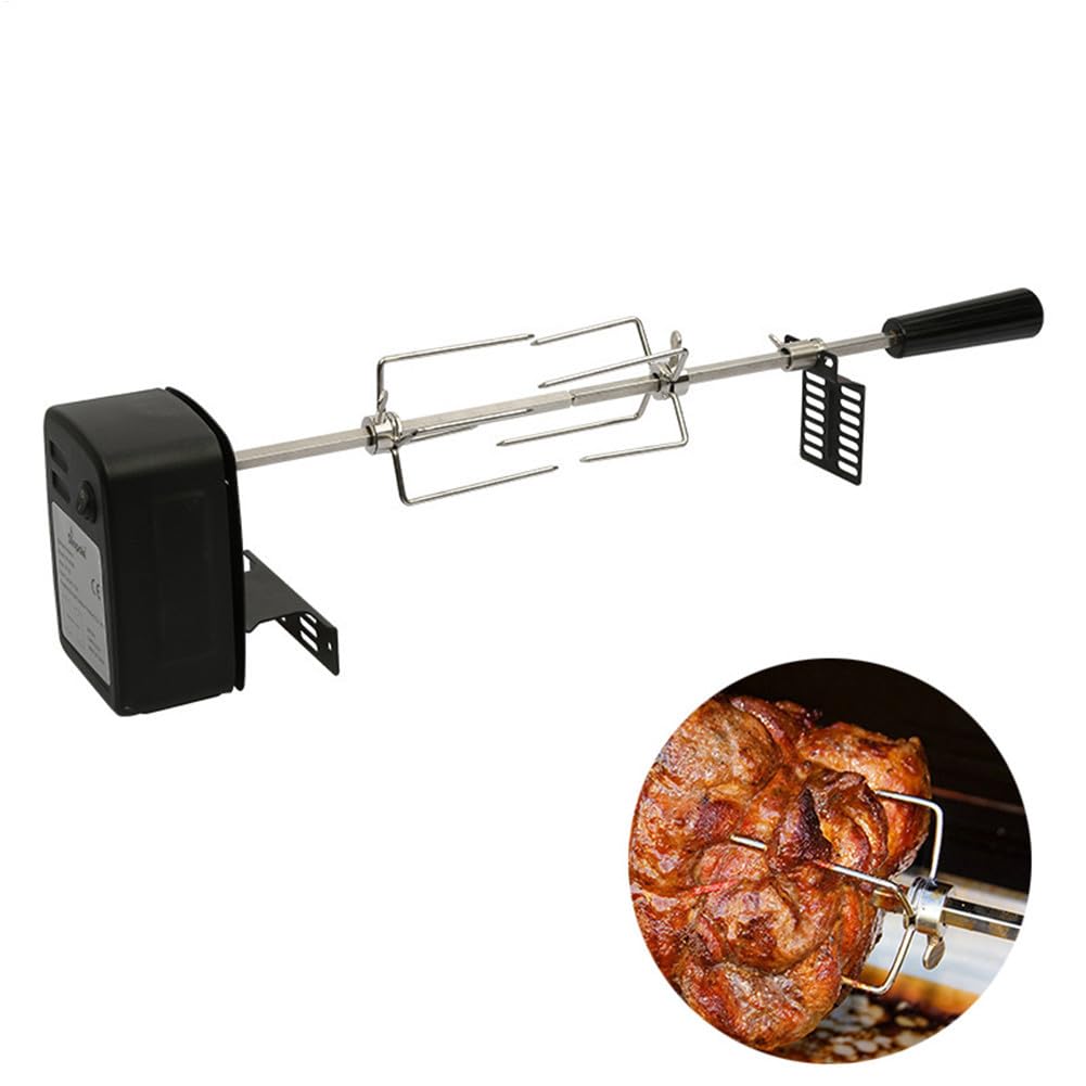 Rotisserie Grill Automatisch - Mit Drehspieß Griffen - ßgrill Für | Außenbereich, Elektrischer Automatischer, Rotisserie-Grill Für Den Außenbereich, Grillzubehör Für Für Camping-Picknick