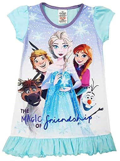 Disney Camisa de Noche de camisón Frozen para niñas - 2-3 Anni: 98cm | Ya disponible en tu tienda friki favorita! En mundofriki.es!