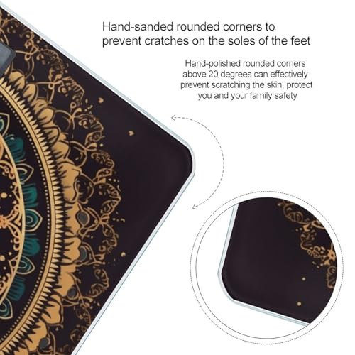 Báscula digital Mandala con pantalla LCD grande miniatura 4