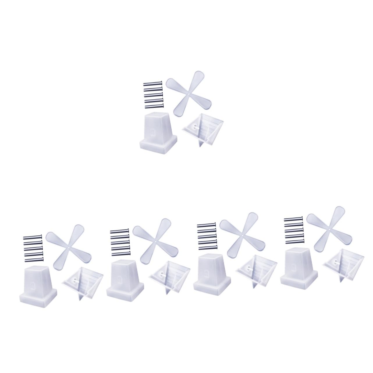 VILLCASE 5ensembles Moule Silicone pour Windmill Rotatif Non-Stick pour Créations Artisanales avec Accessoires Facile à Utiliser Nettoyer
